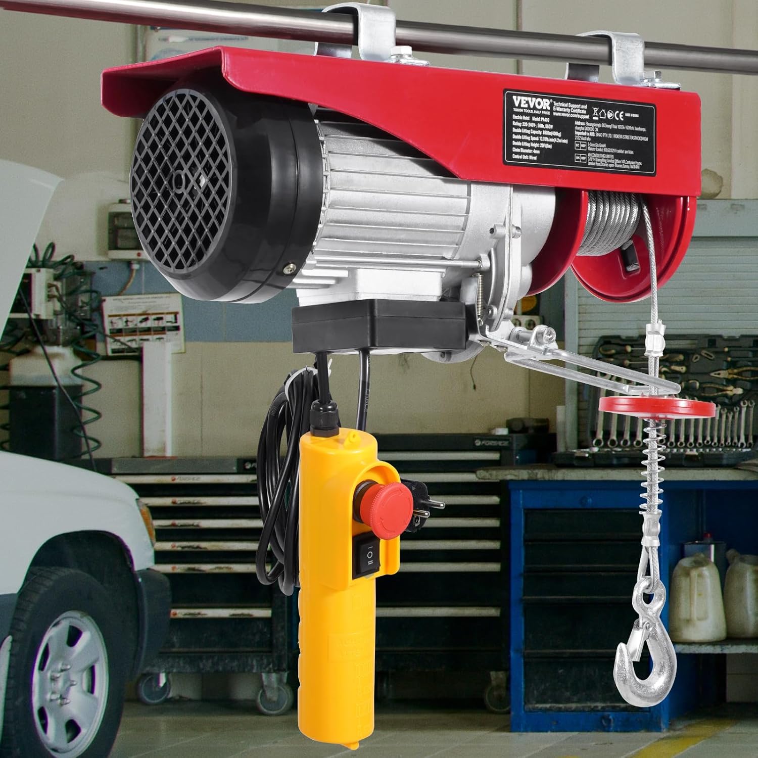 VEVOR Paranco Elettrico Doppio Cavo 400 kg - immagine 8