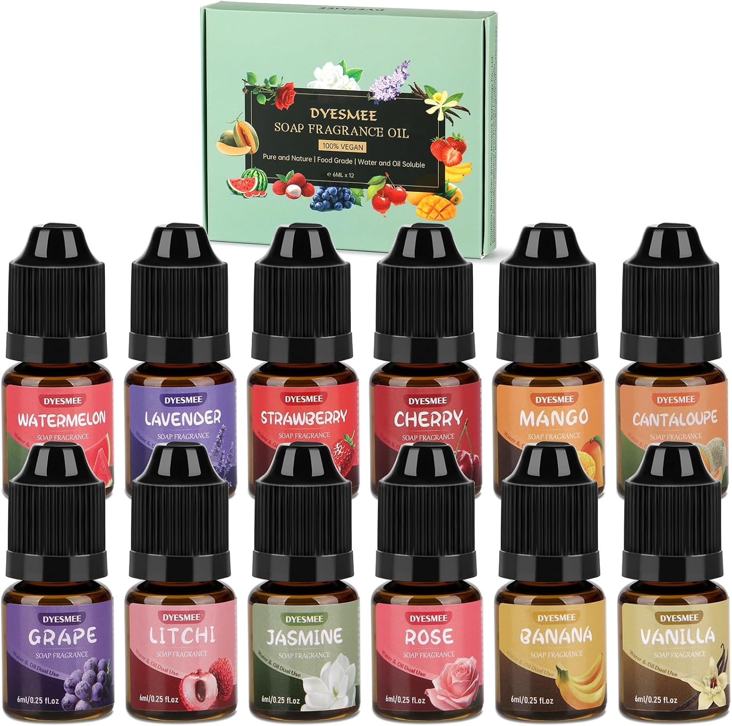 Olio Profumato per Sapone, Set 12 x 6 ml - immagine 1