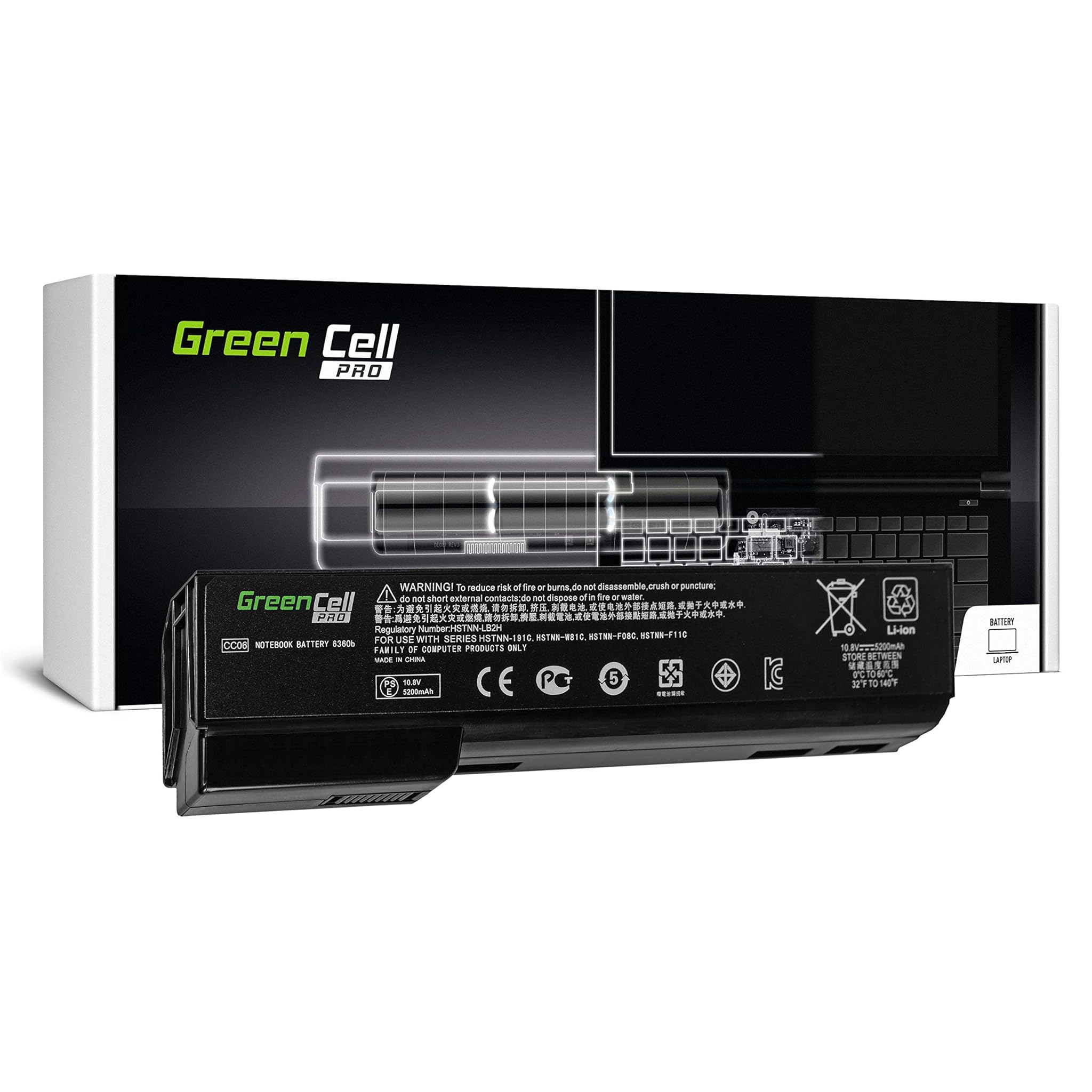 Green Cell PRO CC06 Batteria per HP EliteBook 5200mAh