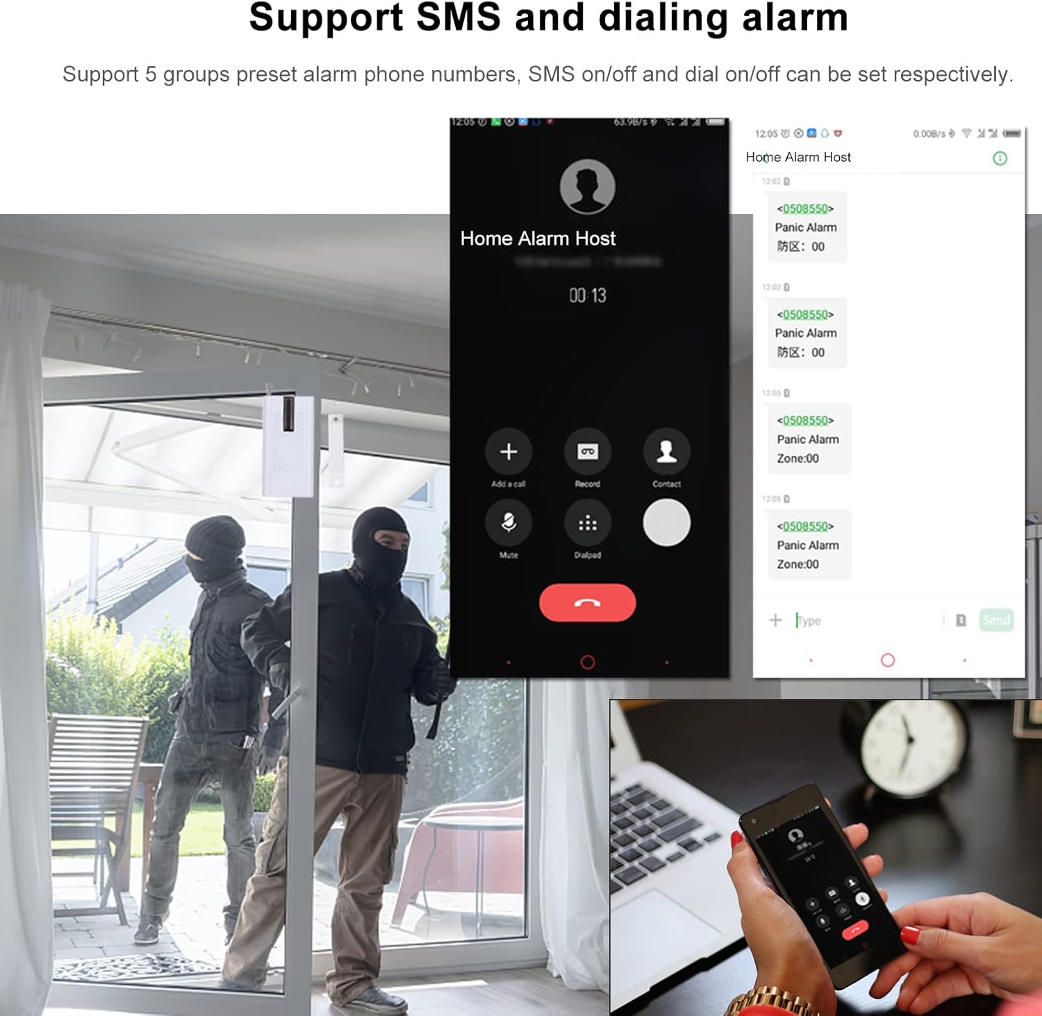 Irishom Allarme Casa Wireless WiFi + GSM 433 MHz - immagine 5