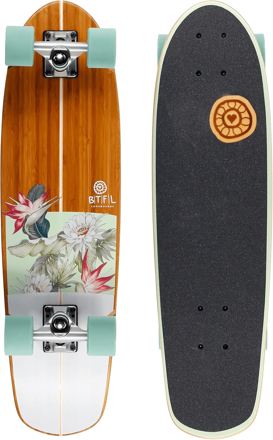 Btfl Mini-Cruiser Skateboard Longboard ABEC 9 - immagine 1