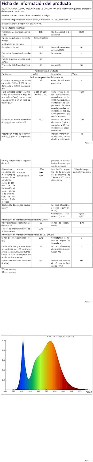 K-bright Lampada Parete Esterno/Interno LED 45W 4000K - immagine 9