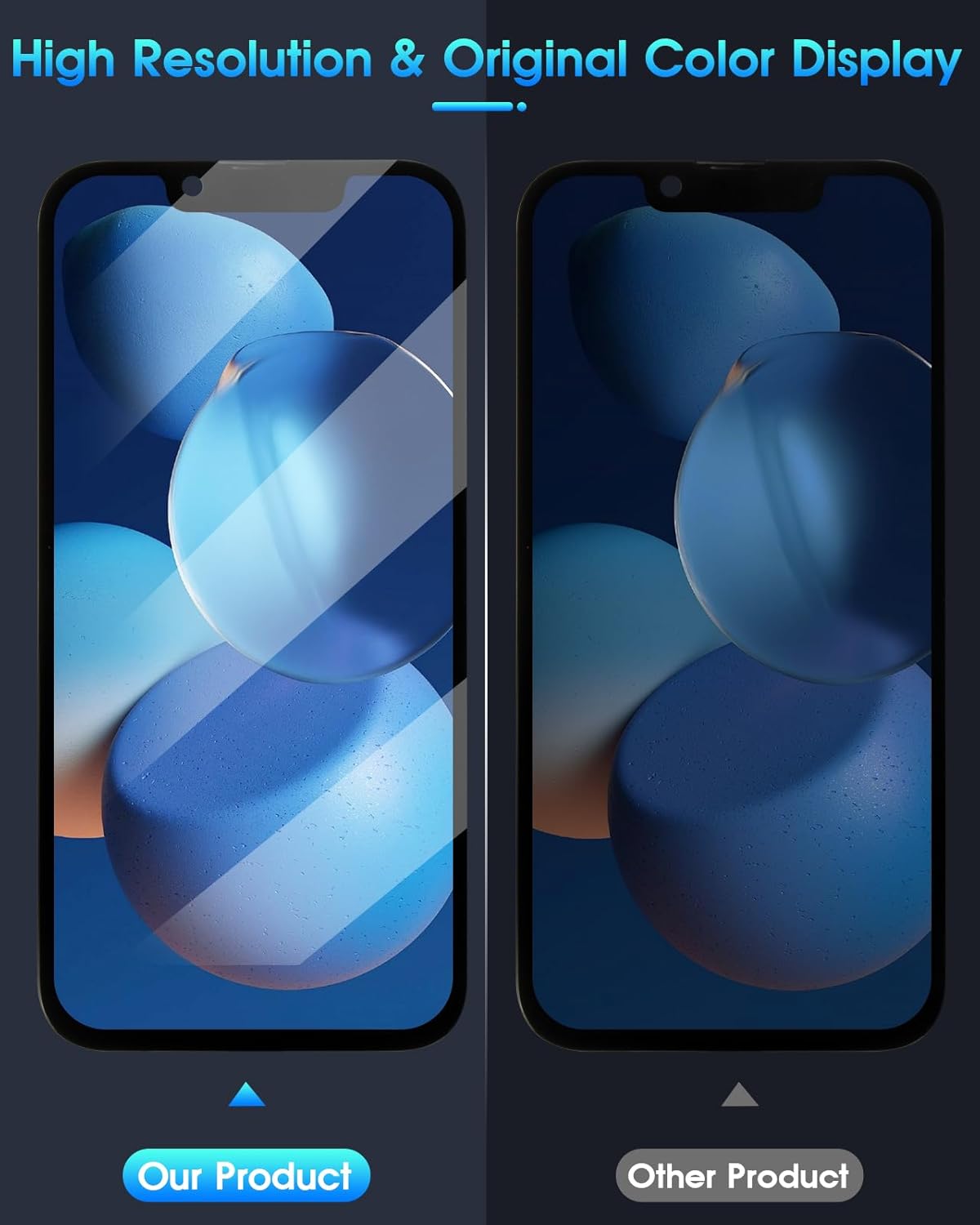 OLED Schermo per iPhone 14 - Display Touch Screen 6.1", Nero - immagine 4