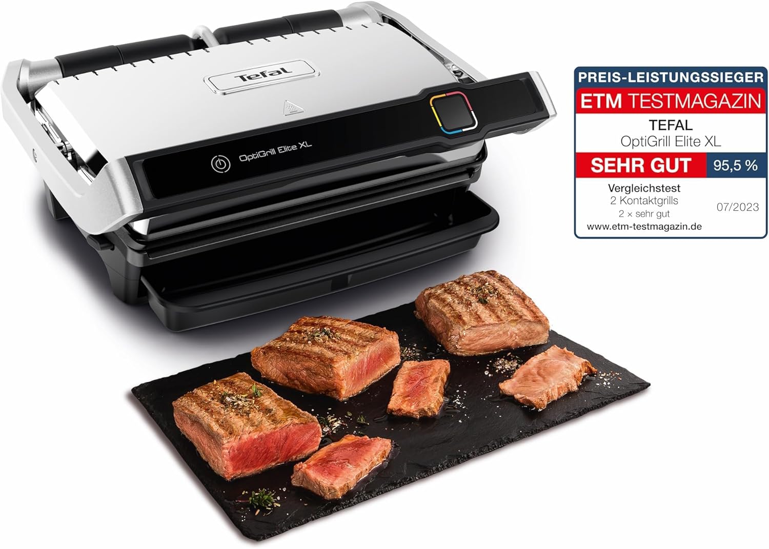 Tefal OptiGrill Elite XL GC760D12 - Gril -électrique - 800 cm ² - immagine 2