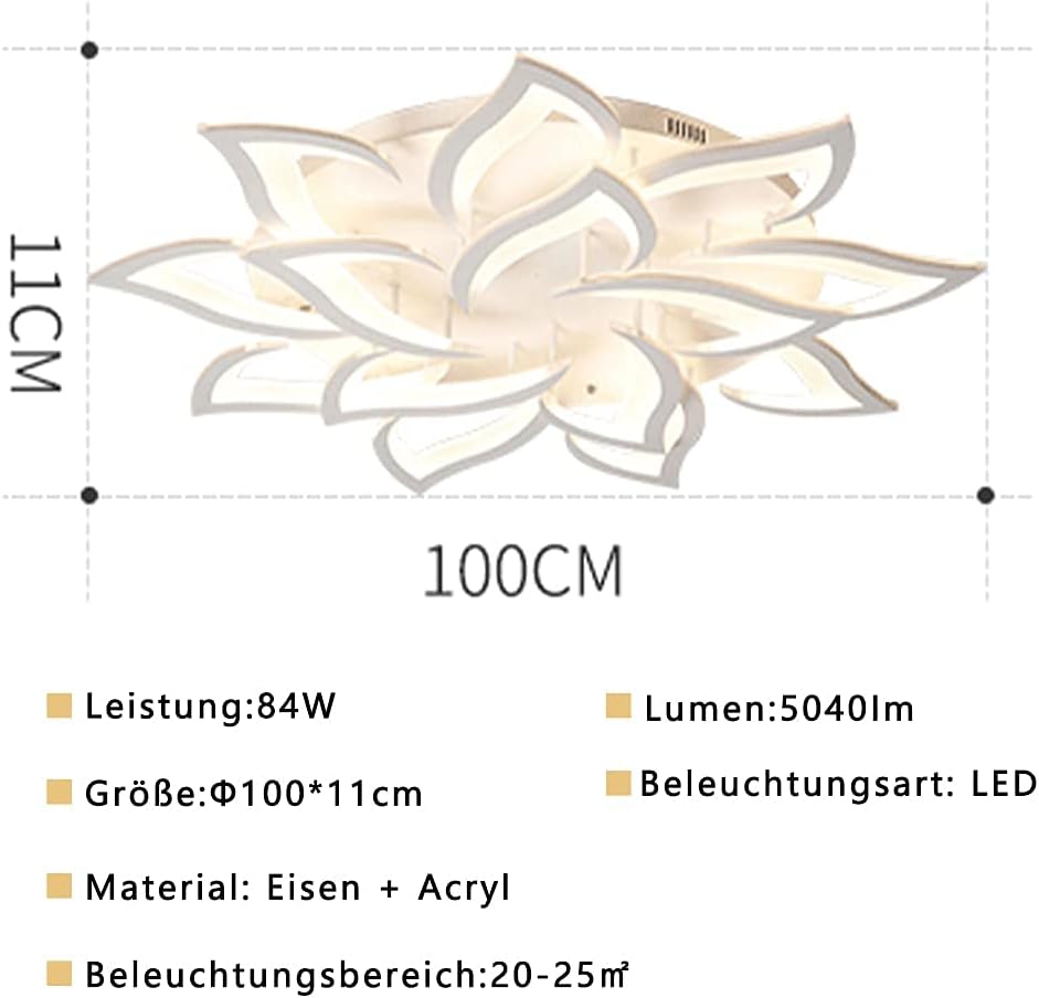 Lampada da Soffitto a LED Dimmerabile con Telecomando - immagine 2