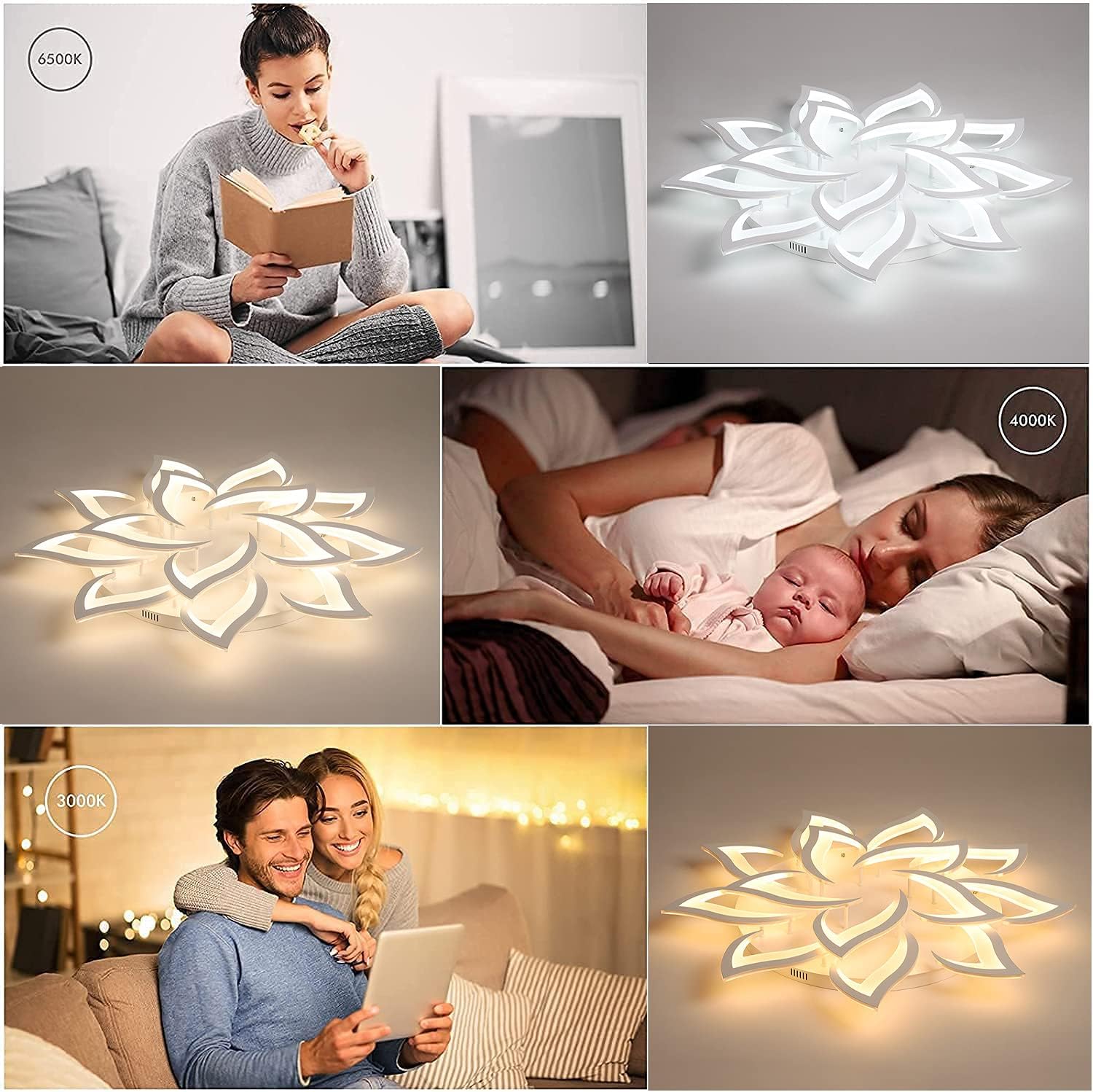 Lampada da Soffitto a LED Dimmerabile con Telecomando - immagine 4