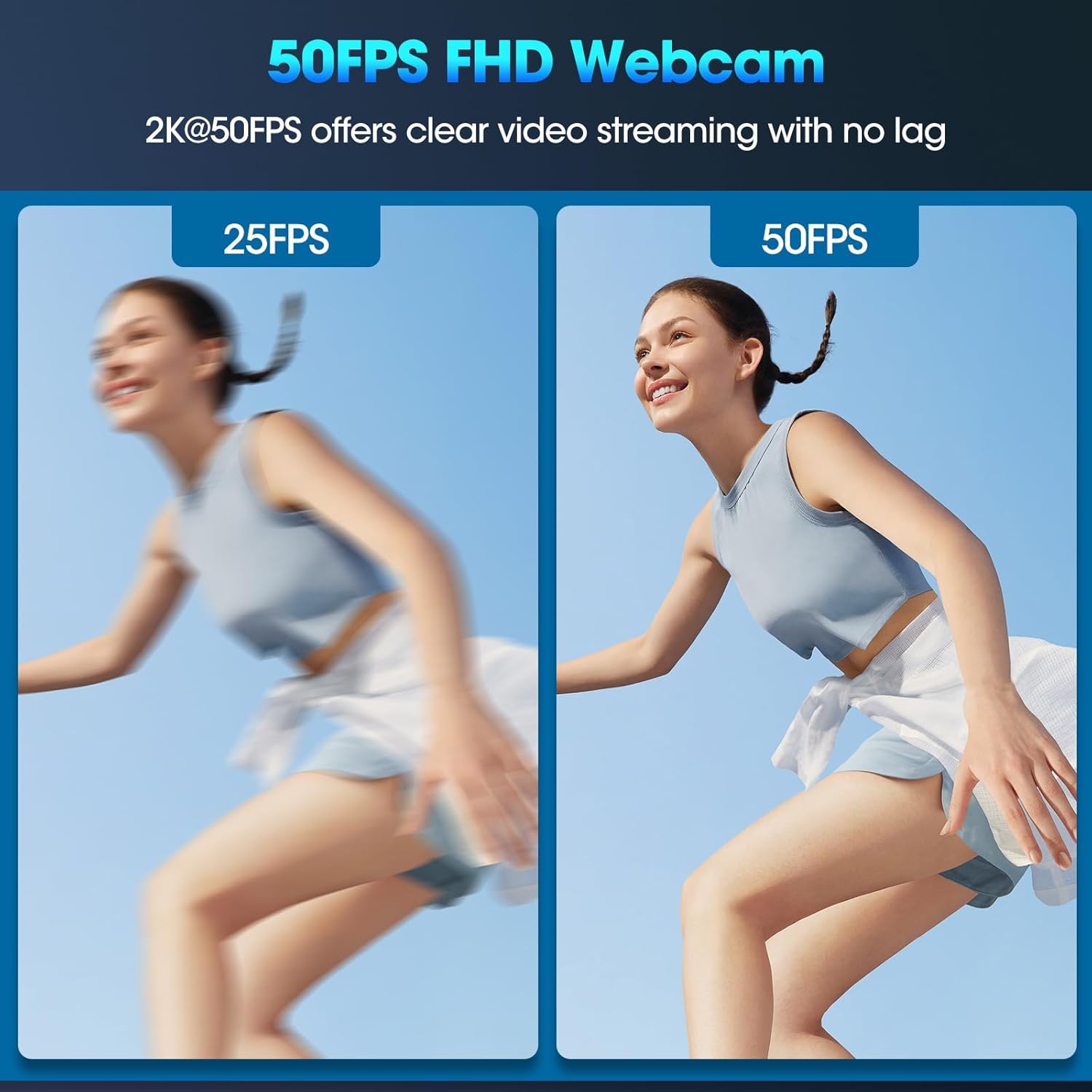 Tolulu Webcam Streaming 2K 50 FPS con Microfono - immagine 3