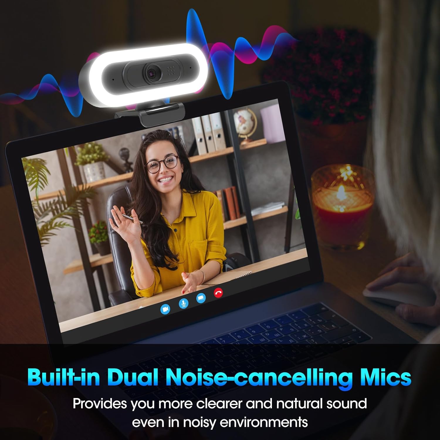 Tolulu Webcam Streaming 2K 50 FPS con Microfono - immagine 5