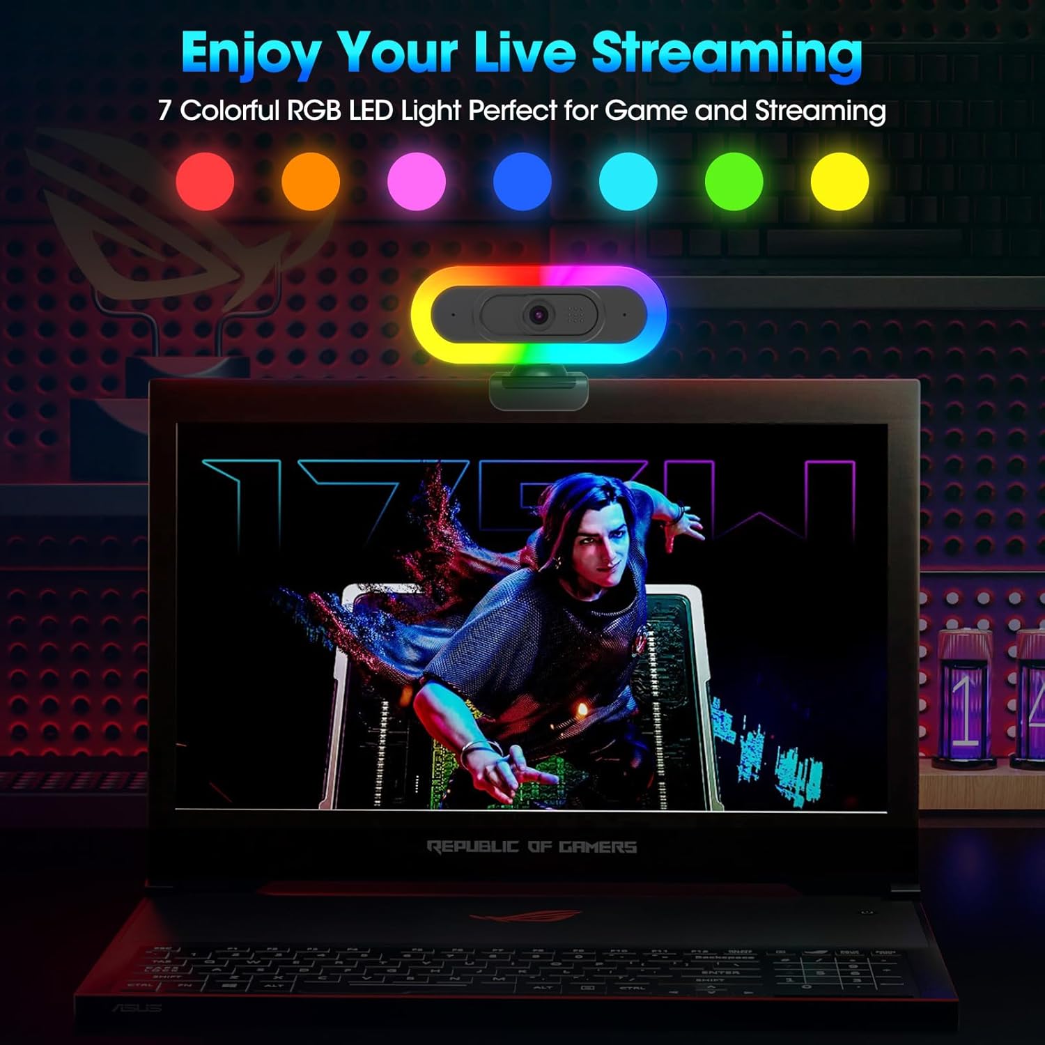 Tolulu Webcam Streaming 2K 50 FPS con Microfono - immagine 7