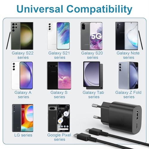 Caricabatterie Sumsamg 25W USB-C Rapido Doppia Porta - immagine 4