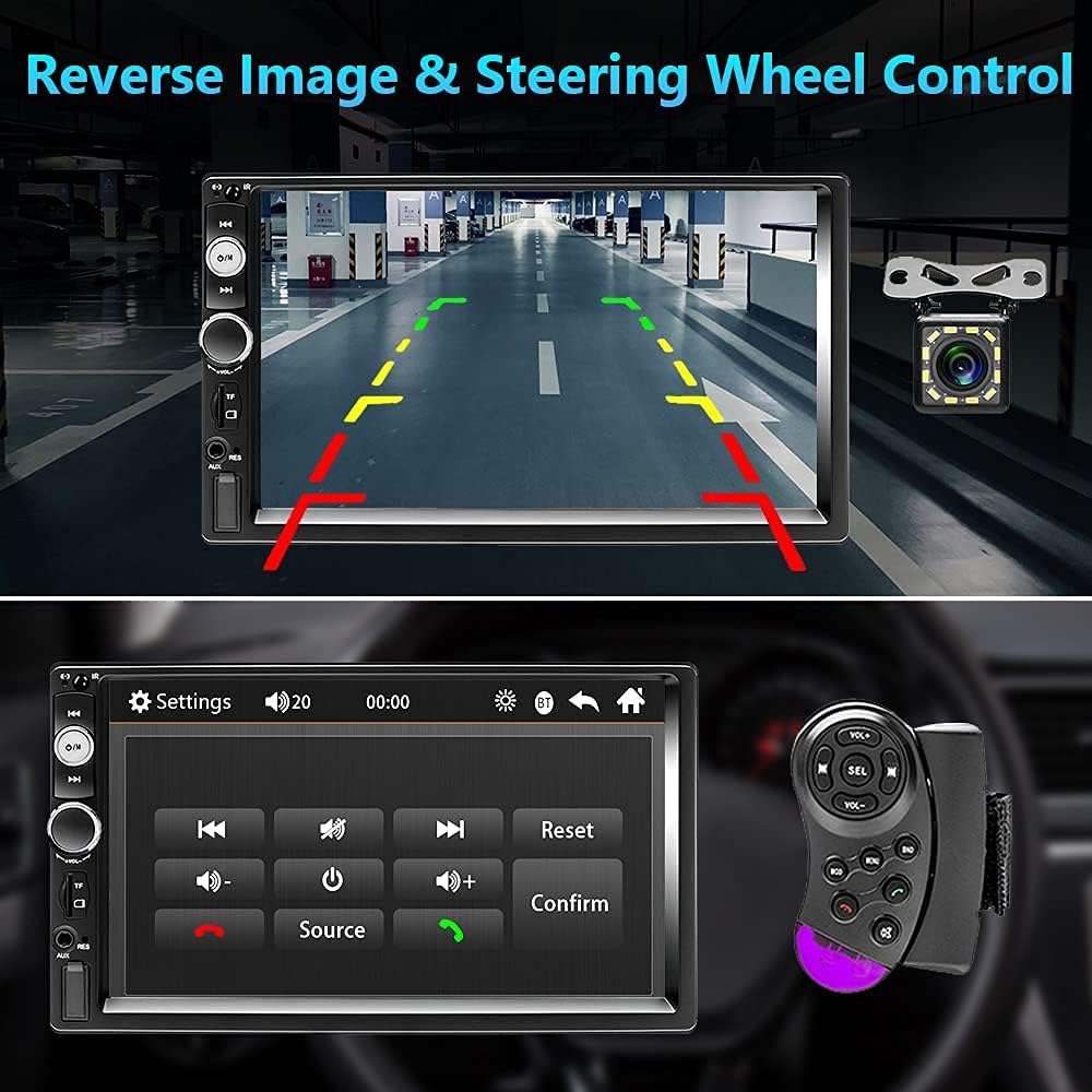 Podofo Autoradio Doppio Din 7 Pollici con Bluetooth - immagine 3