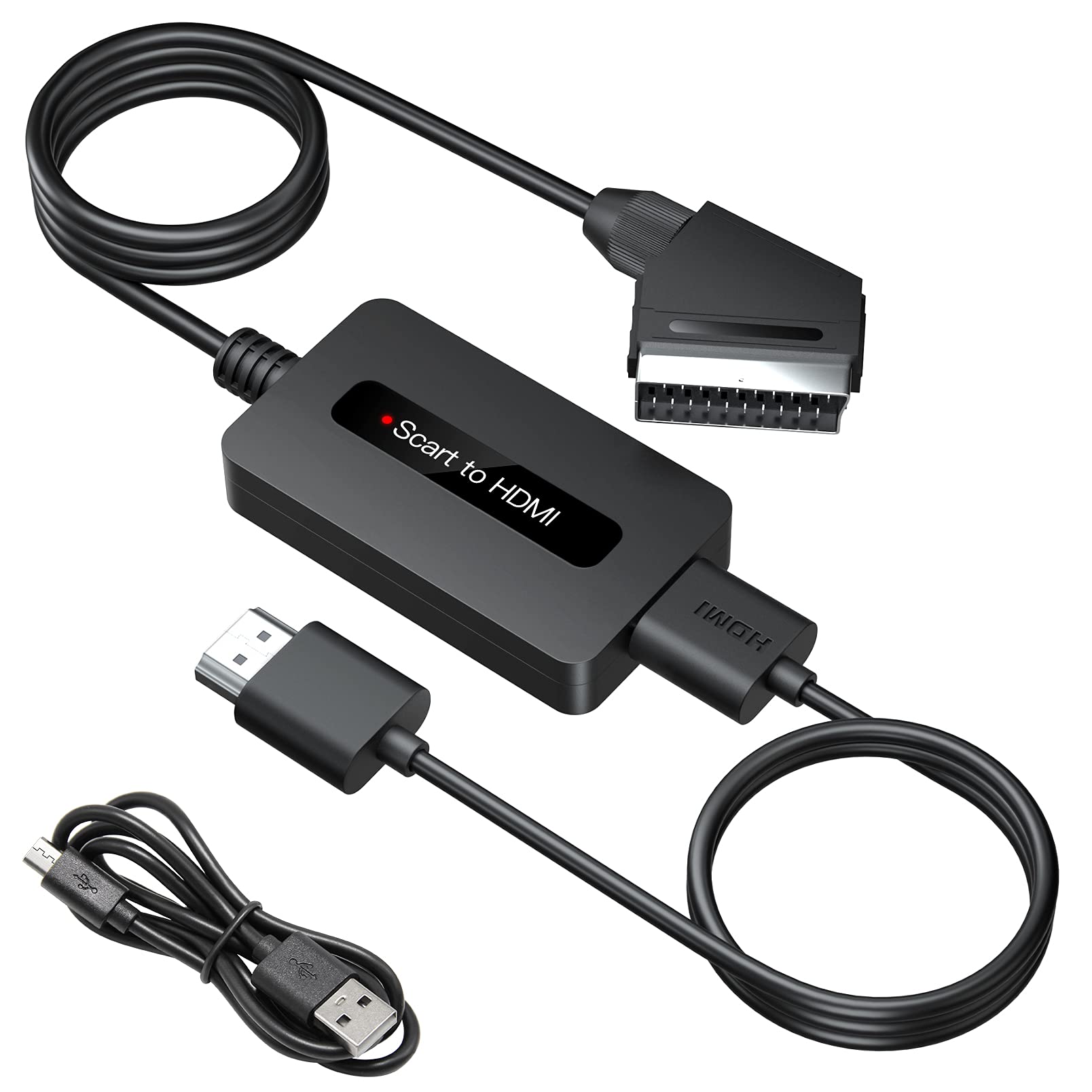 Sunnatch Convertitore da Scart a HDMI Maschio
