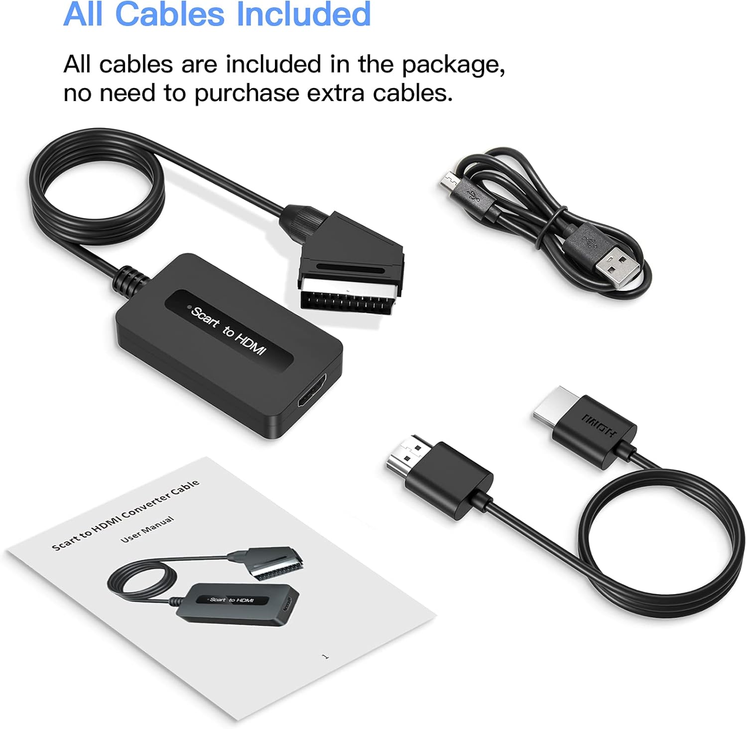 Sunnatch Convertitore da Scart a HDMI Maschio - immagine 2
