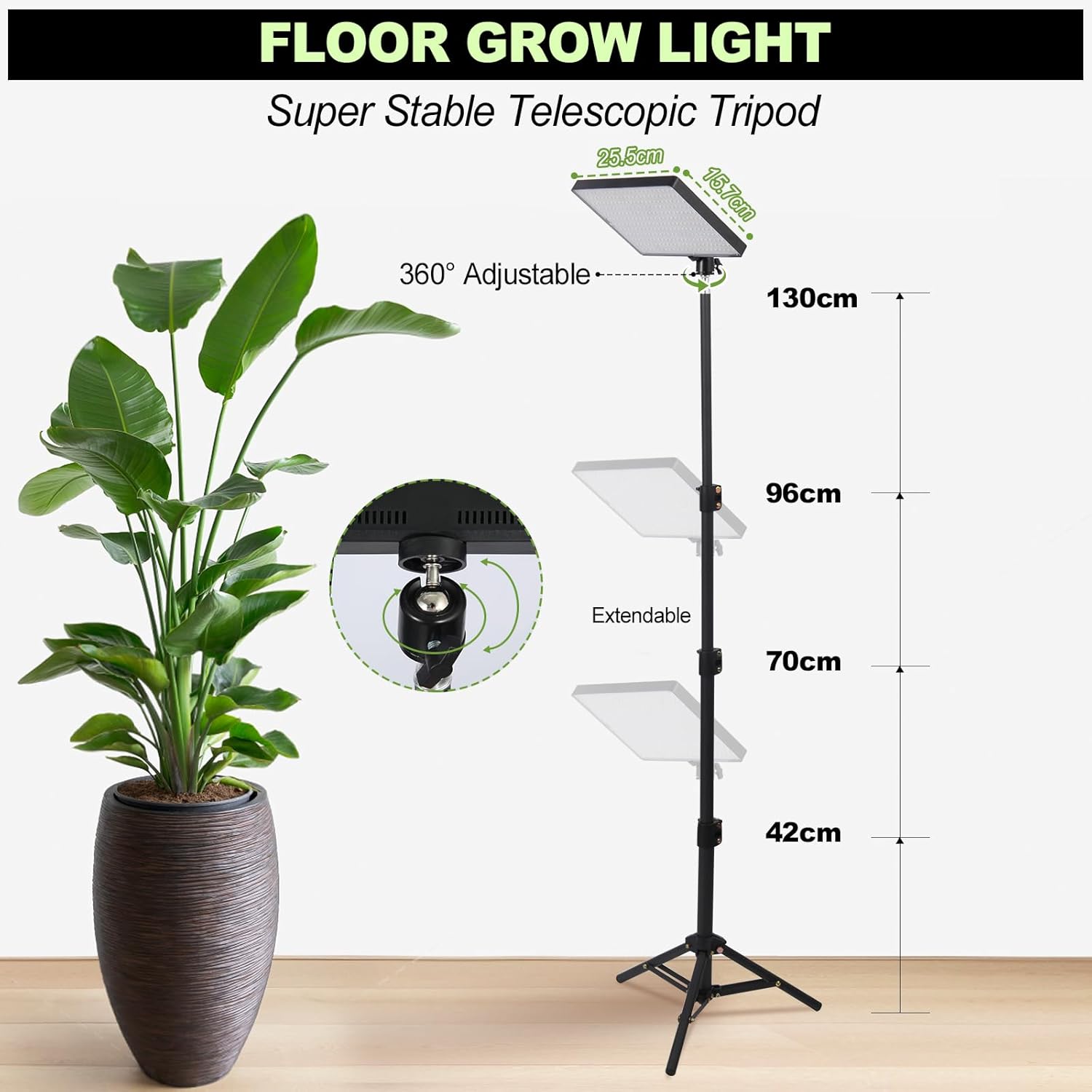 MICCYE Lampada per Piante 286 LEDs Spettro Completo - immagine 5