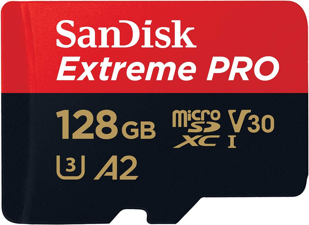 Sandisk 128GB Extreme PRO microSDXC + Adattatore SD