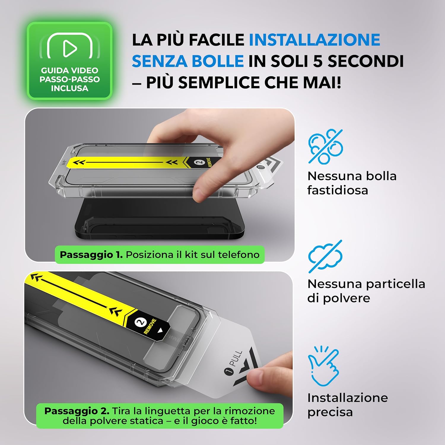 Deppa [2 Pezzi] Privacy Vetro Temperato per Samsung Galaxy S24/S25 - immagine 3