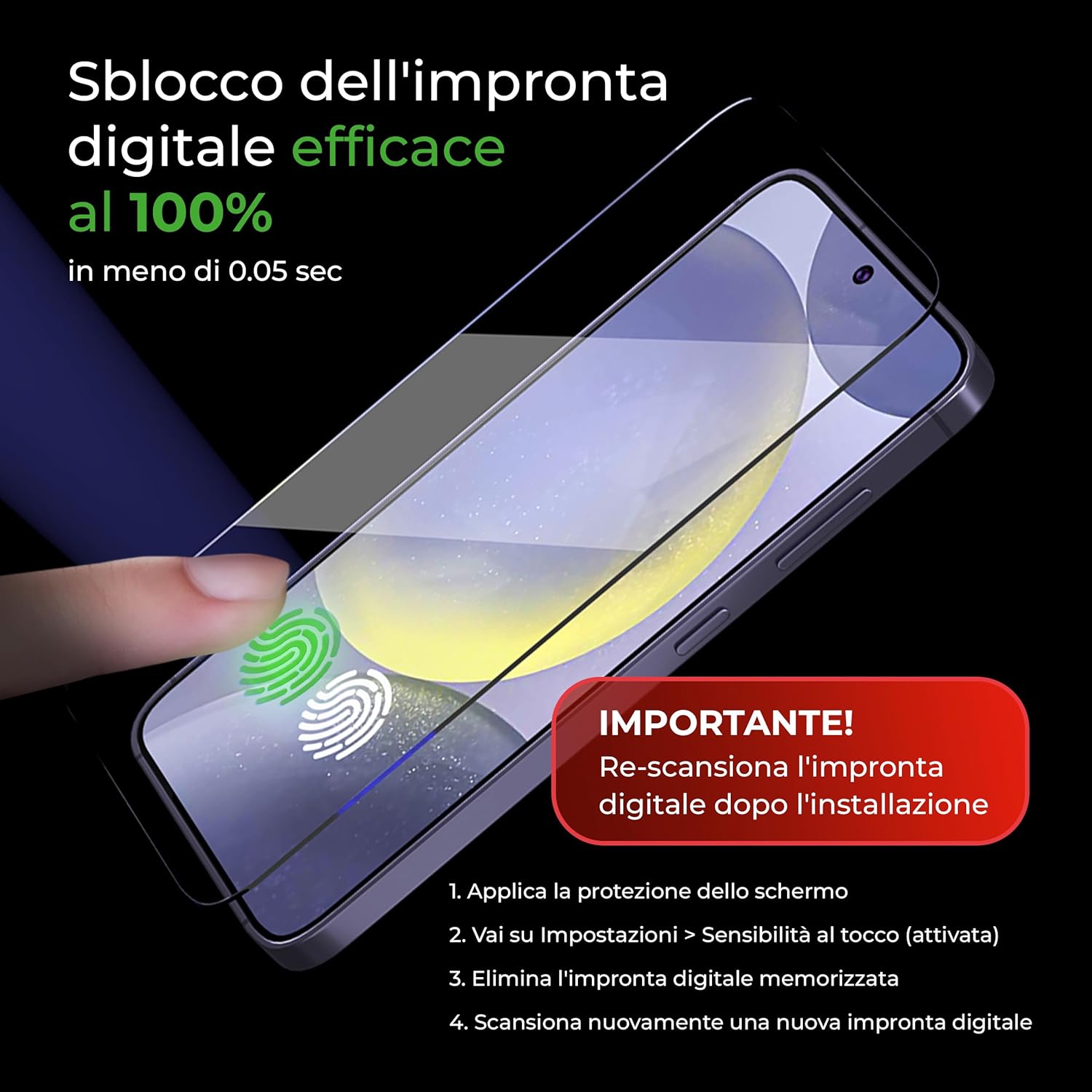 Deppa [2 Pezzi] Privacy Vetro Temperato per Samsung Galaxy S24/S25 - immagine 6