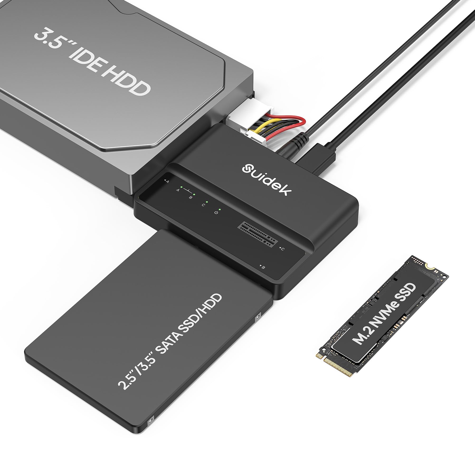 Suidek Adattatore M.2 a SATA e IDE 10 Gbps