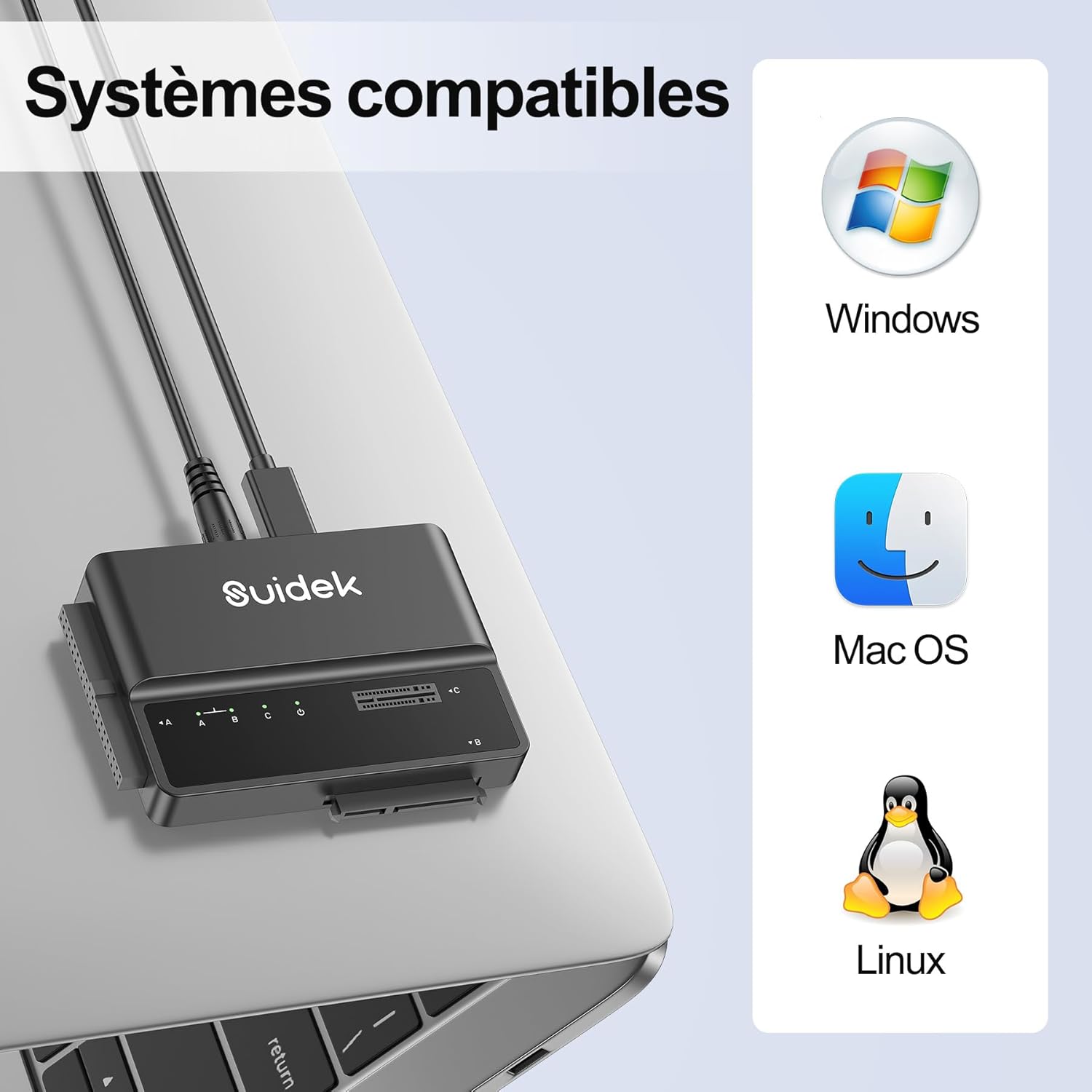 Suidek Adattatore M.2 a SATA e IDE 10 Gbps - immagine 5