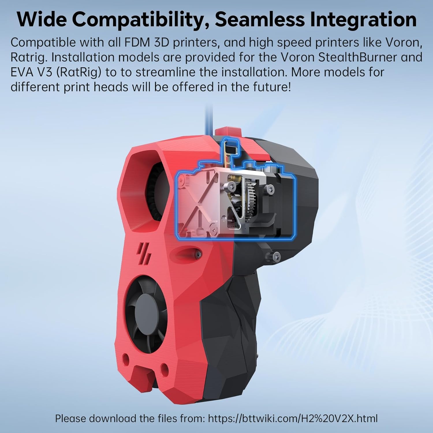BIQU H2 V2X Estrusore Direct Drive per Stampante 3D - immagine 3