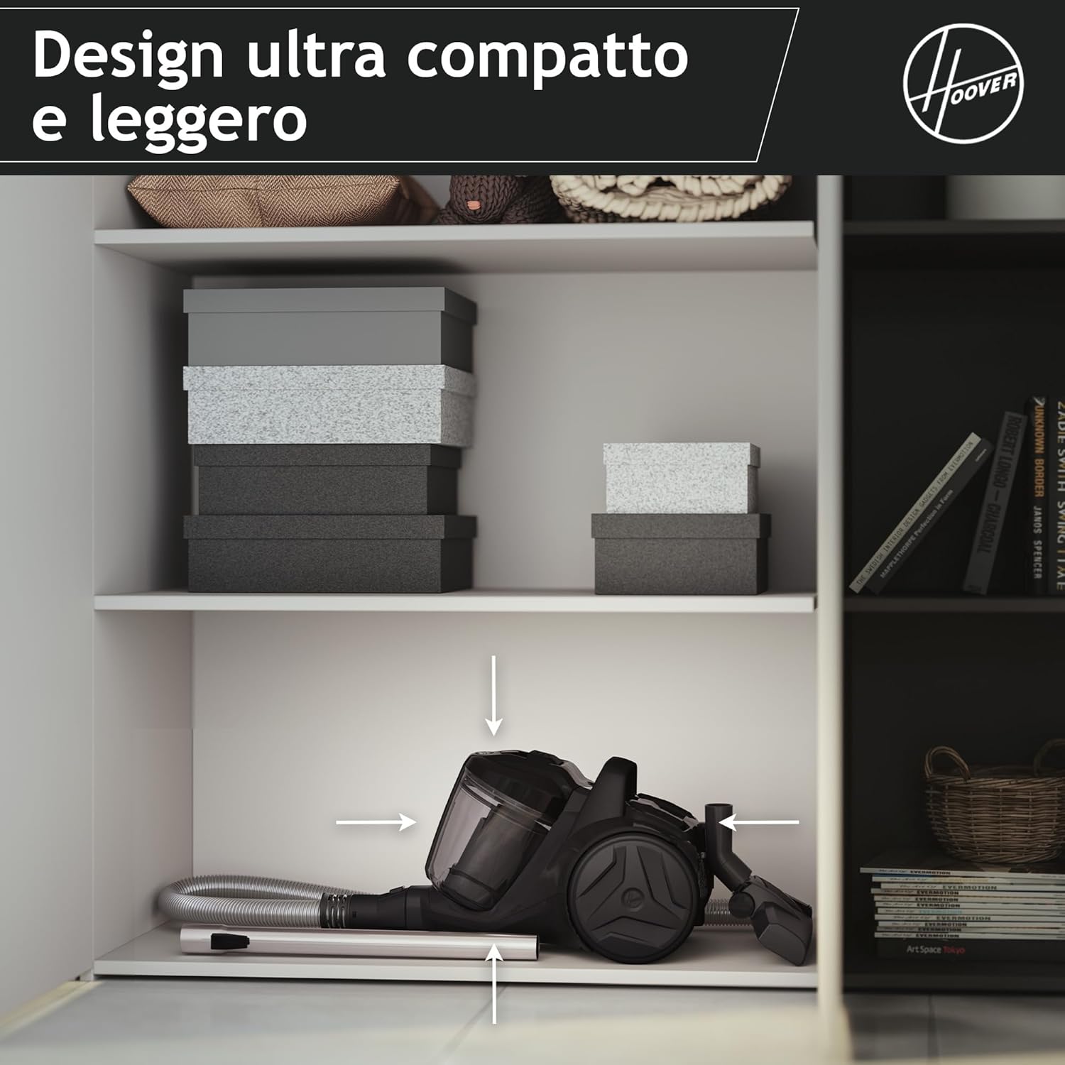 Hoover HP1 [HPZ107HM] - Aspirapolvere Compatto 2L - immagine 3