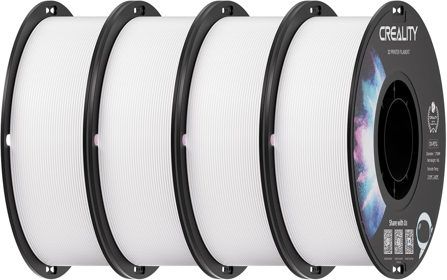 Creality Filamento PETG 1.75mm per Stampanti 3D, 4kg - immagine 1