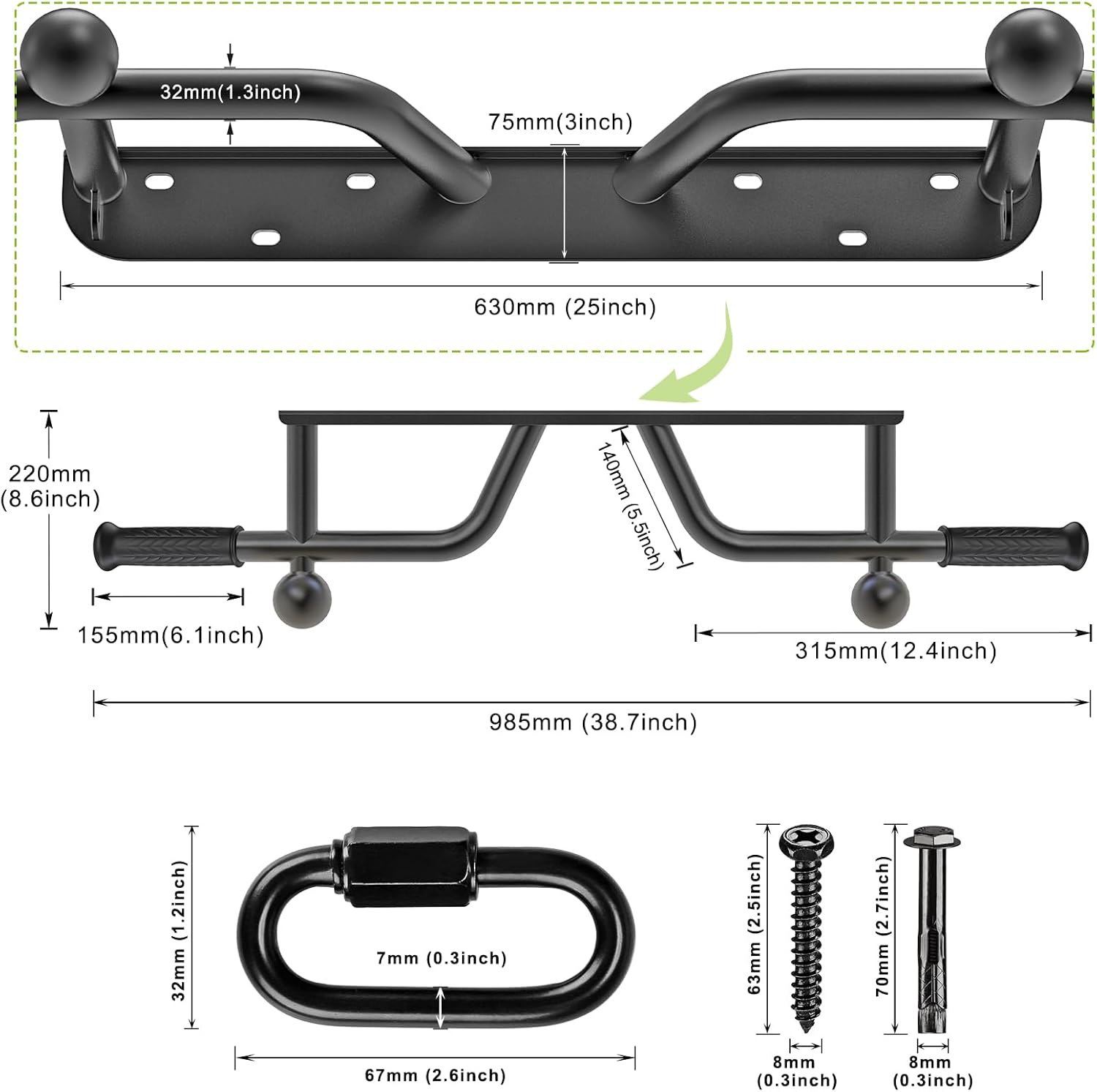 Kipika Ceiling Mount Pull Up Bar - immagine 7