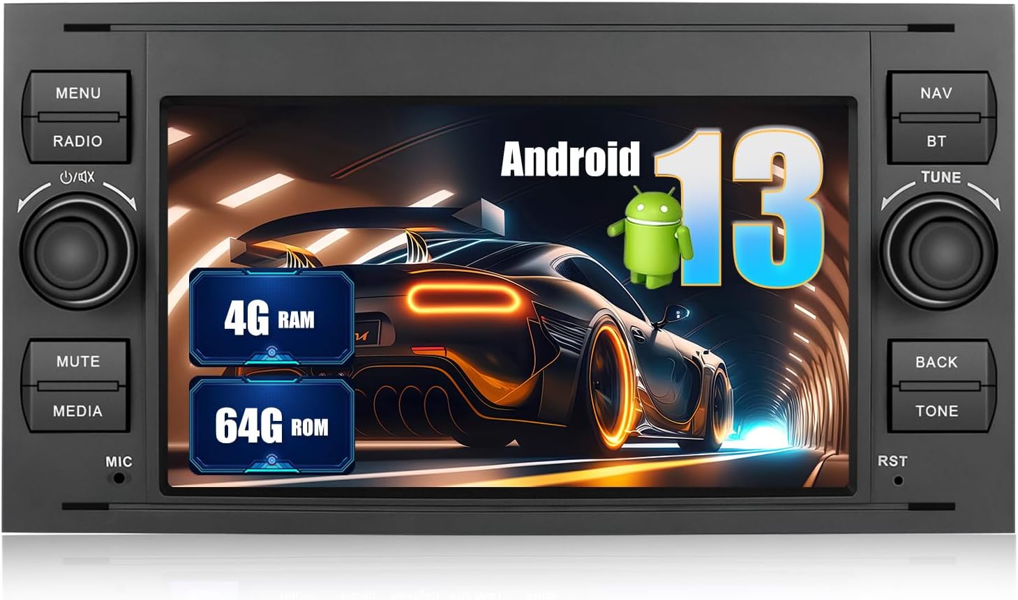 Sixwin Autoradio Android 13 con CarPlay/Android Auto 7" HD - immagine 1