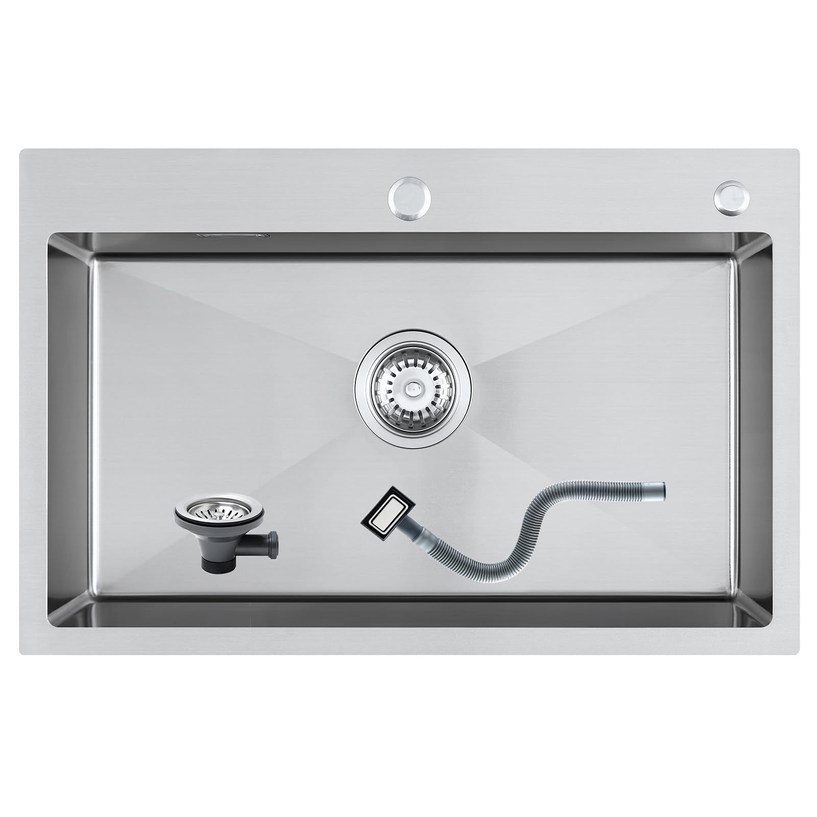 Keokbon Lavello da Incasso 70x45cm Acciaio Inox 304