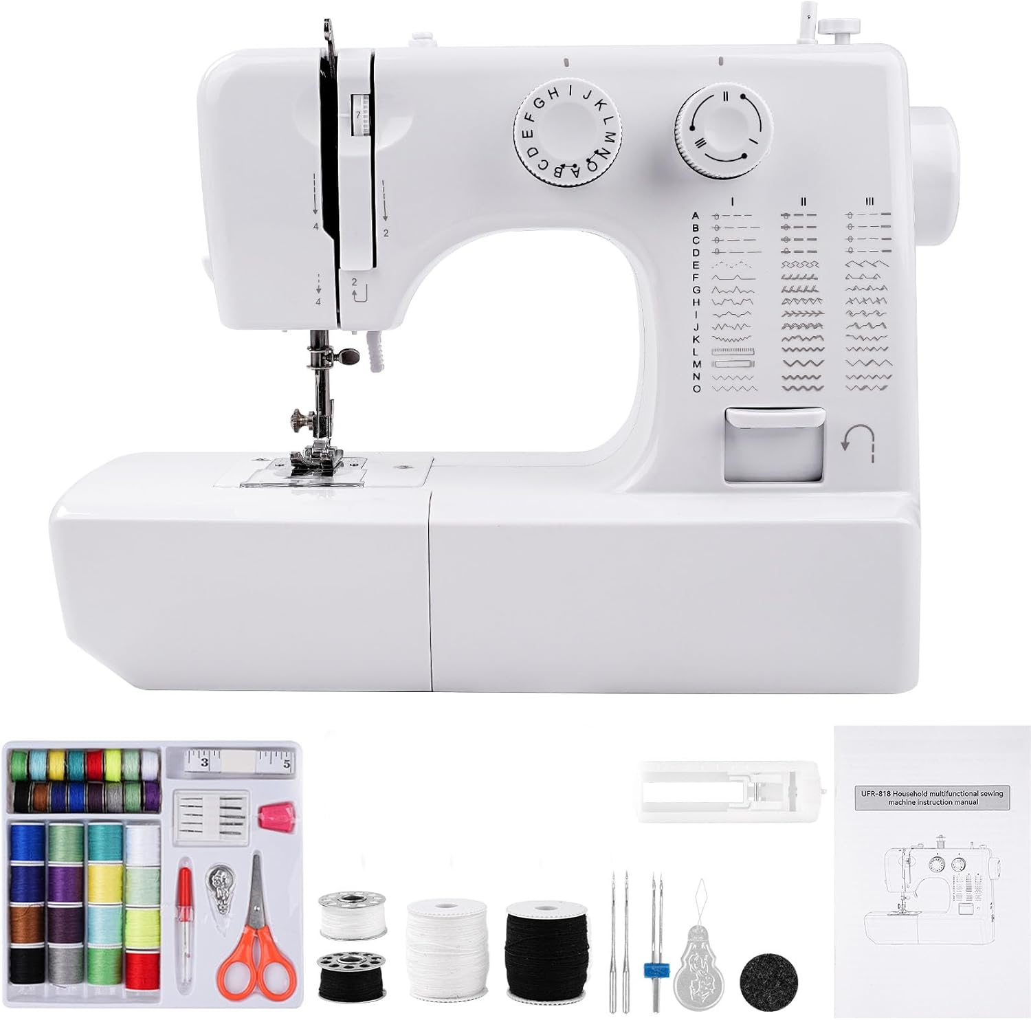 Mini Macchina da Cucire Domestica 45 Punti