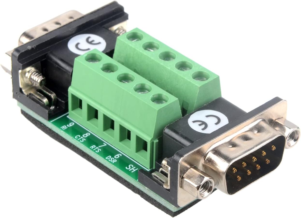 DB9 Female + Maschio Connector Board RS232 RS485 CAN RS422 con ...