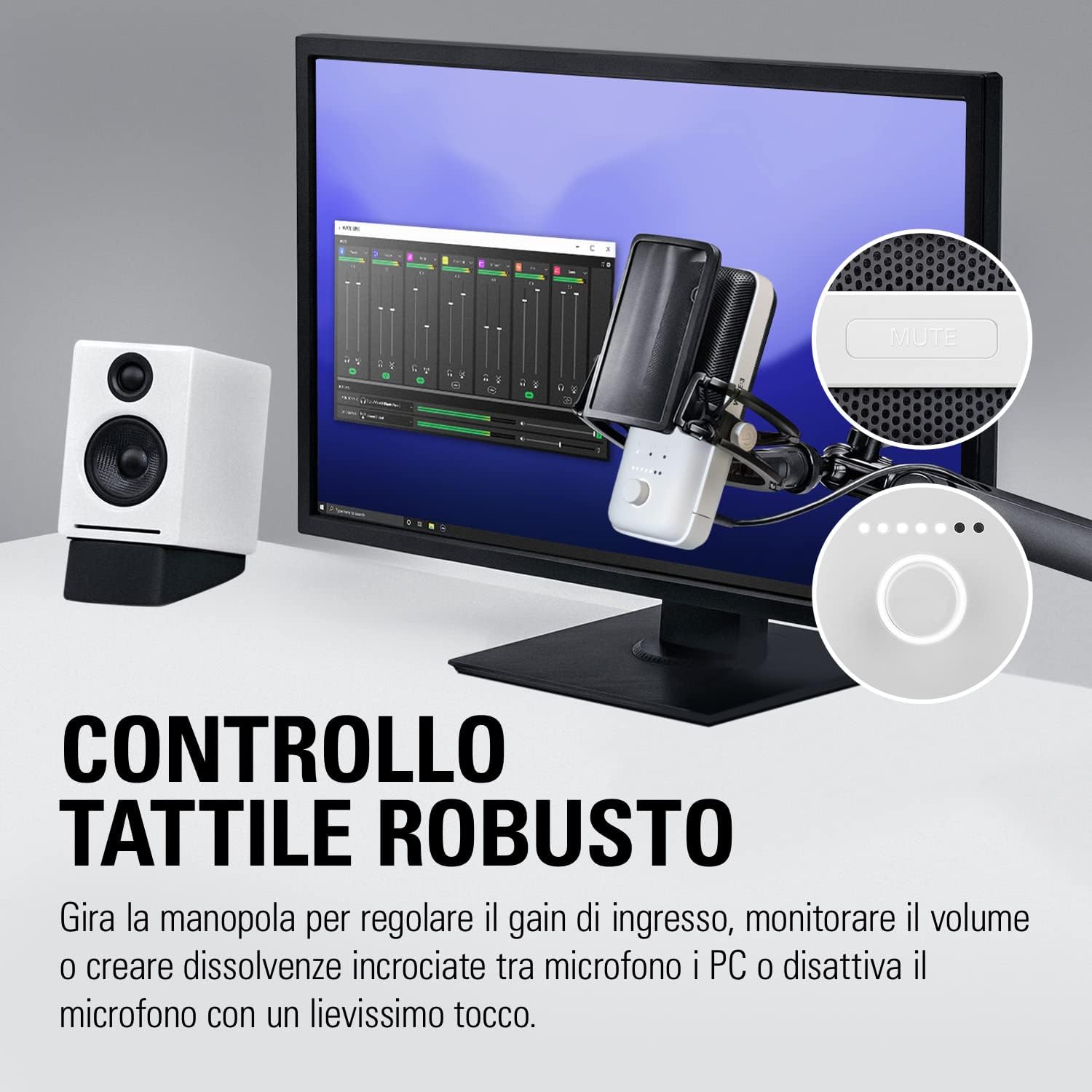 Elgato Wave:3 White - Microfono Condensatore USB Premium - immagine 4