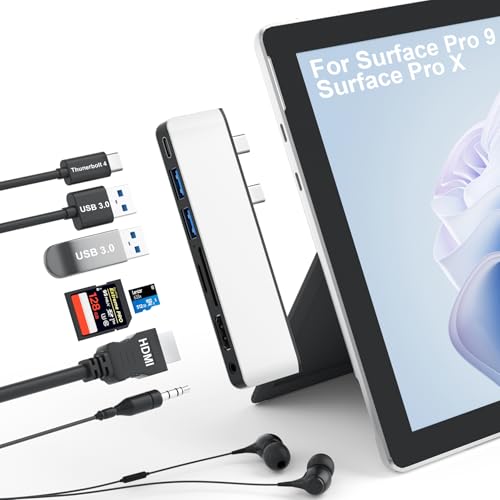 Surface Pro 9 Hub Docking Station 7 in 1 Triple Display - immagine 1
