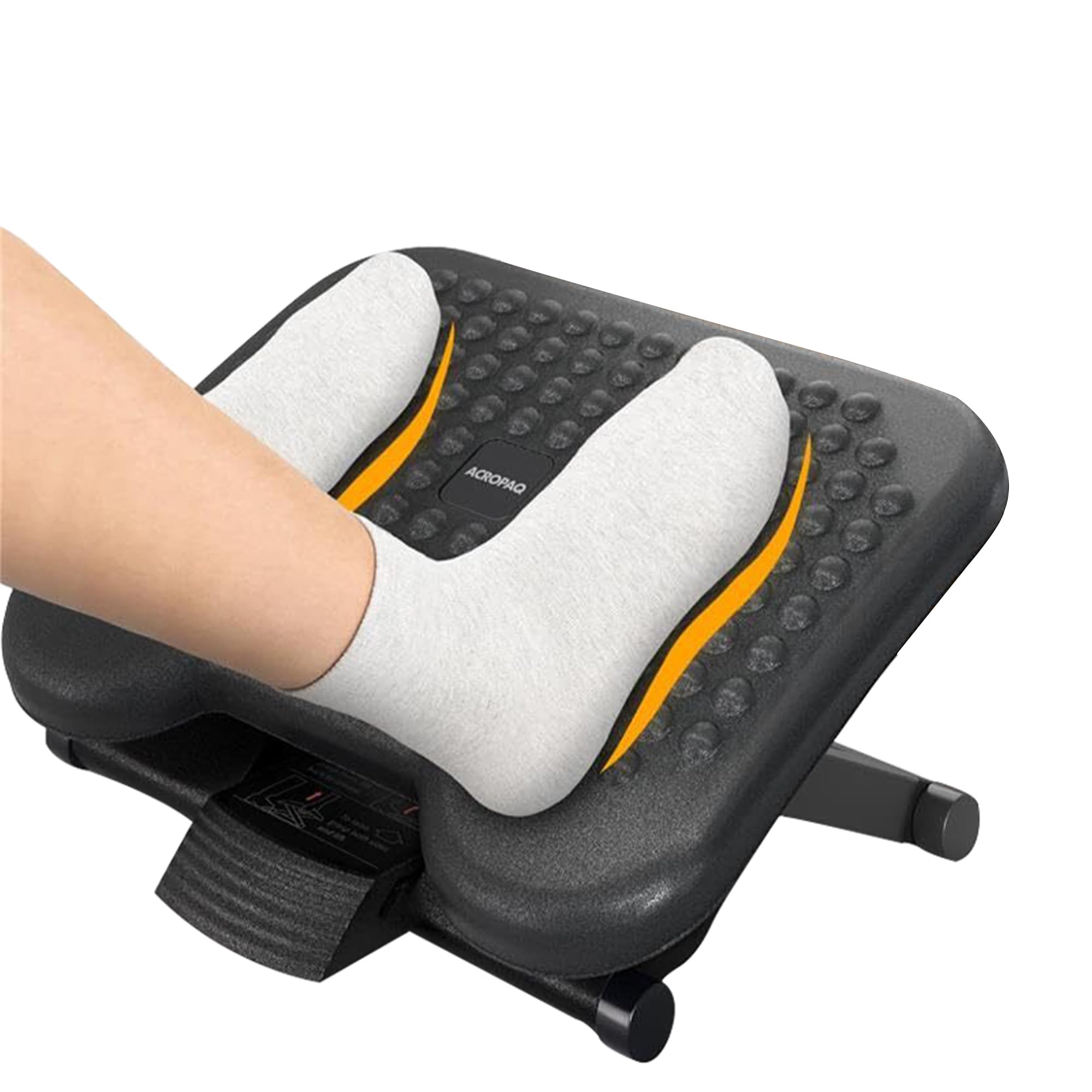 Acropaq Poggiapiedi da Scrivania Regolabile, Grigio