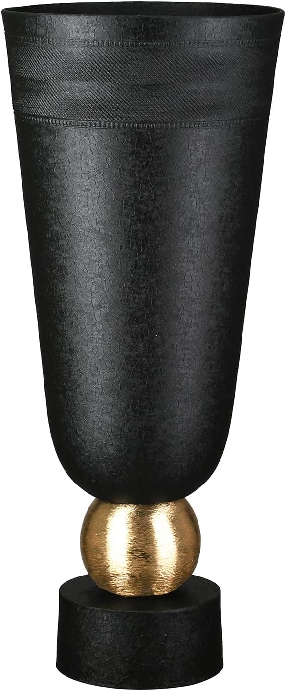 Casablanca Nama - Vaso Conico in Alluminio Nero 48 cm - immagine 1