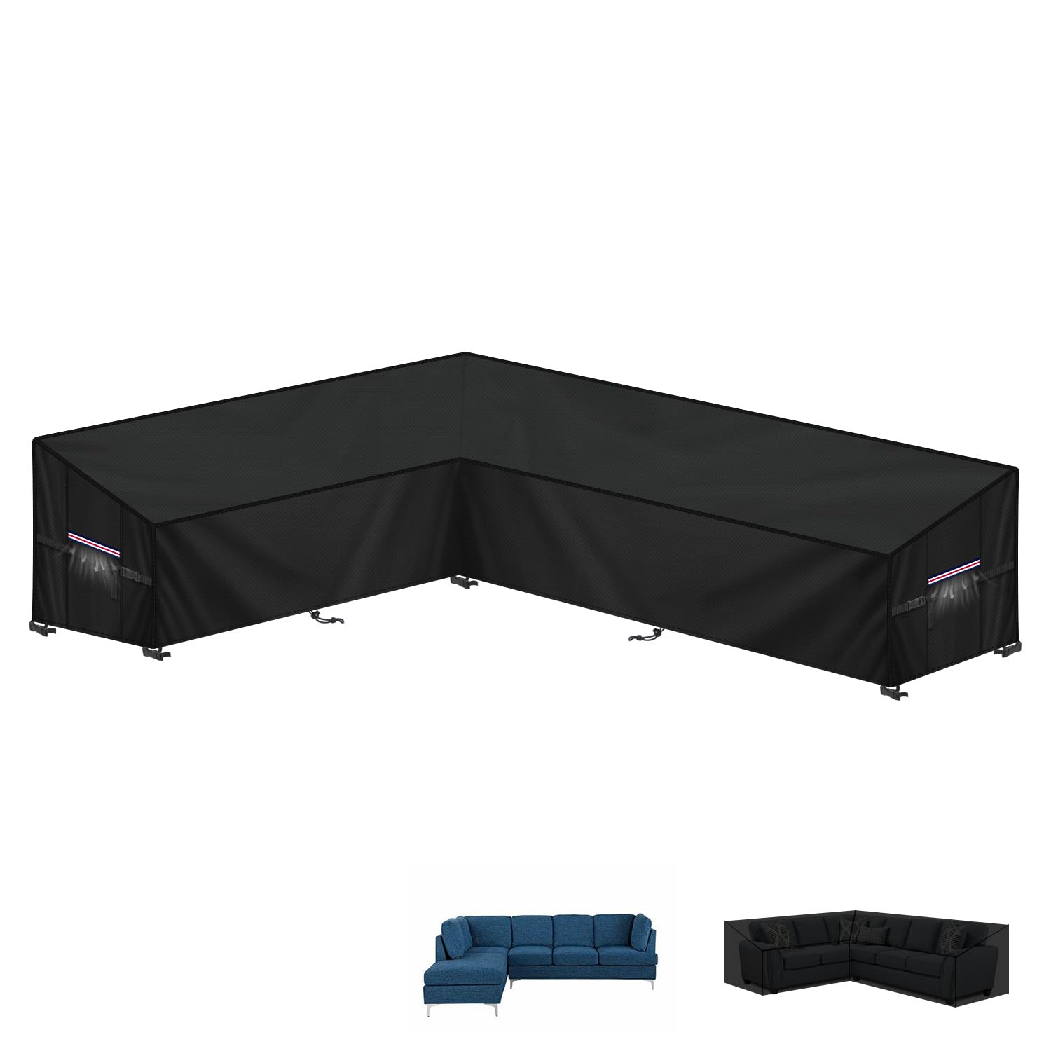 Lamuni Copertura Divano Giardino a L 420D Oxford