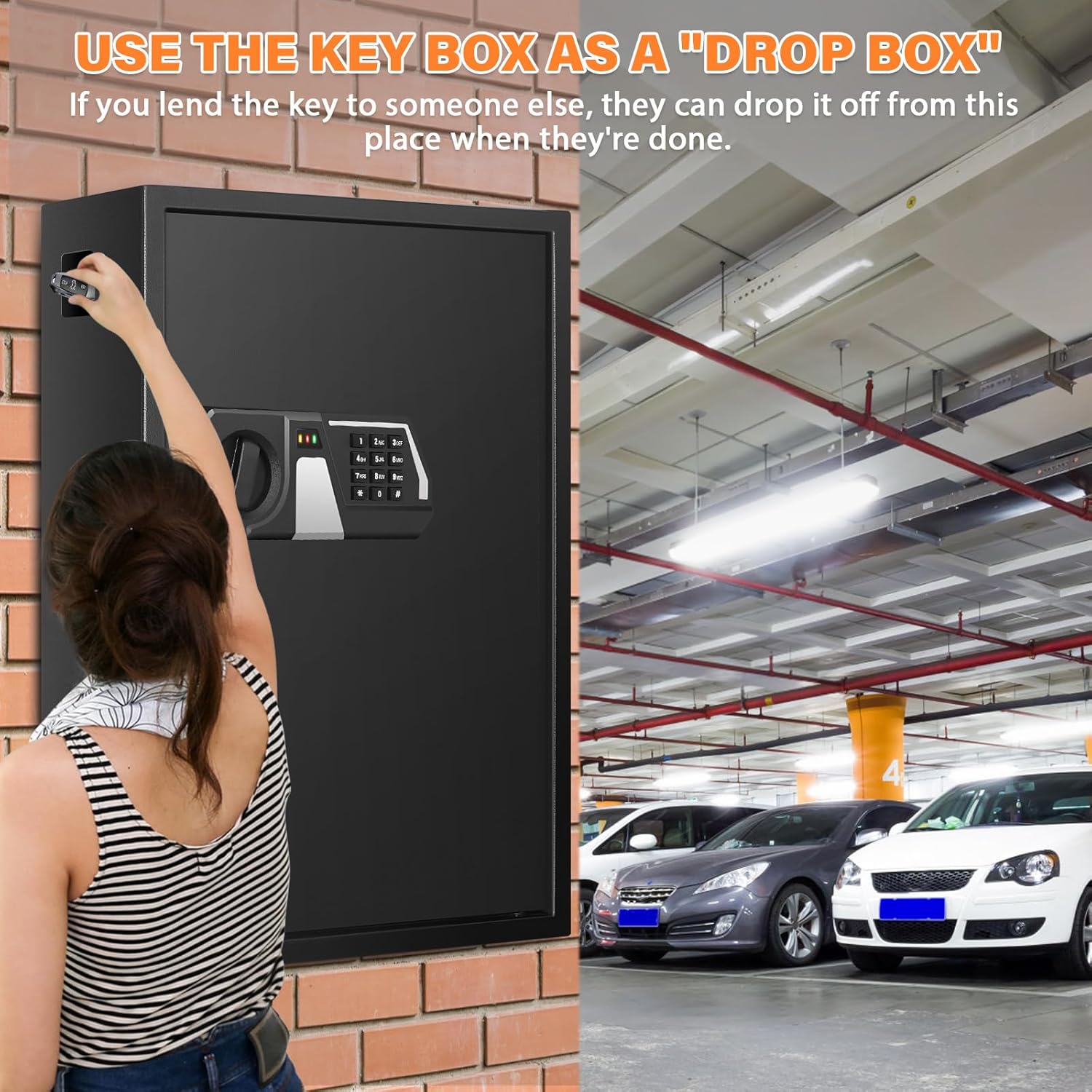 Mejasg Cassetta Portachiavi Ignifuga con Codice - immagine 5