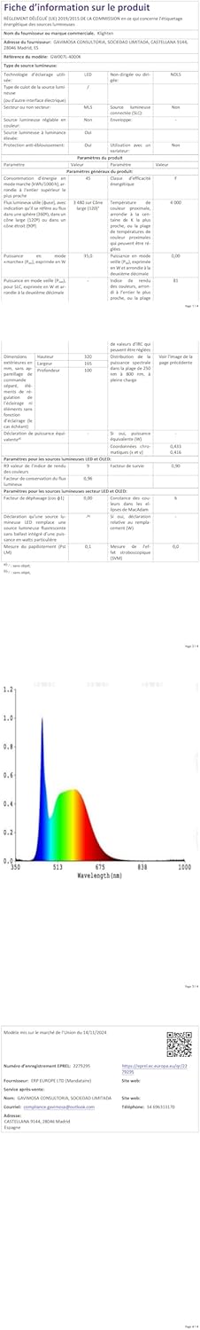 Klighten Applique da Esterno LED IP65 45W Antracite - immagine 10