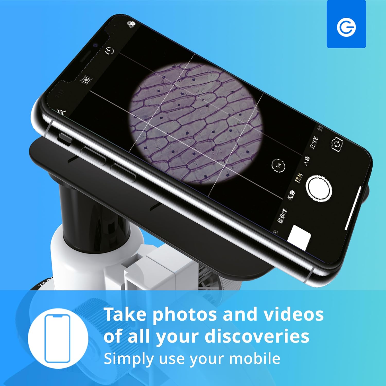 Silvergear® Microscopio Bambino 200x, 600x, 1200x, Bianco - immagine 4