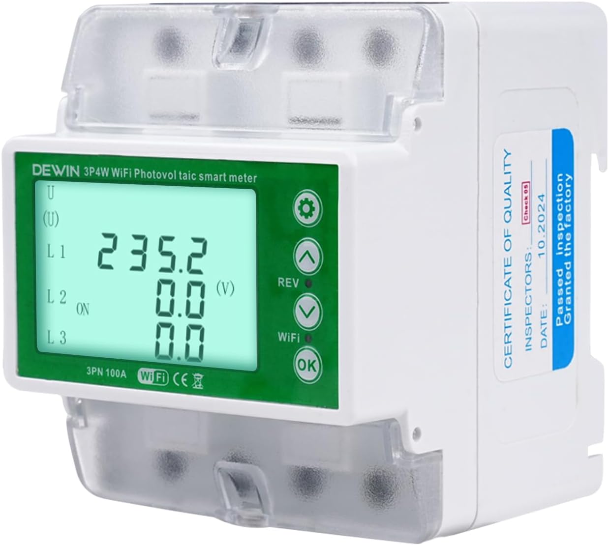 DEWIN Contatore Energia Trifase WiFi 100A 380VAC - immagine 8