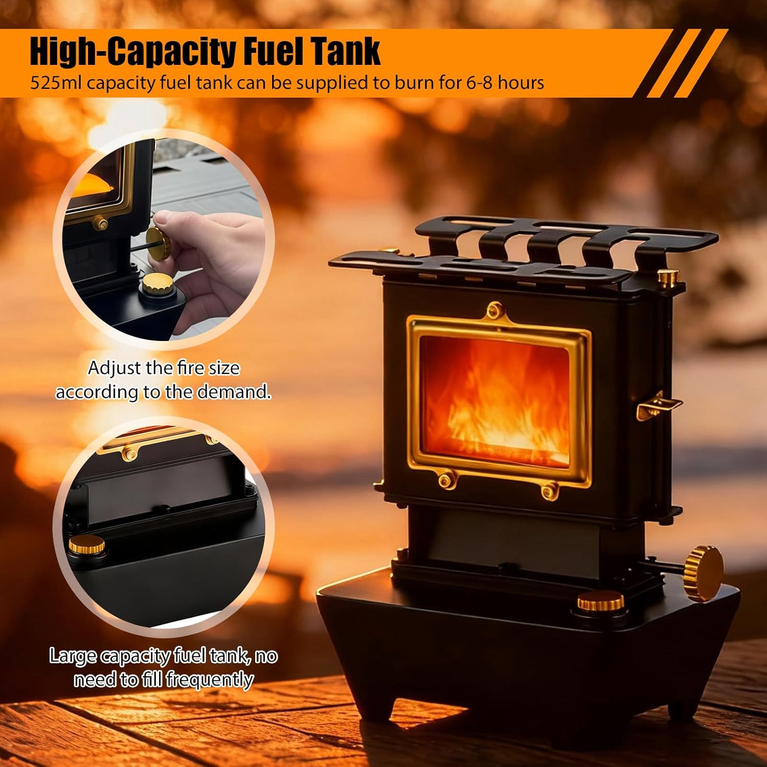 Lanterna Portatile a Petrolio 525ml - immagine 2