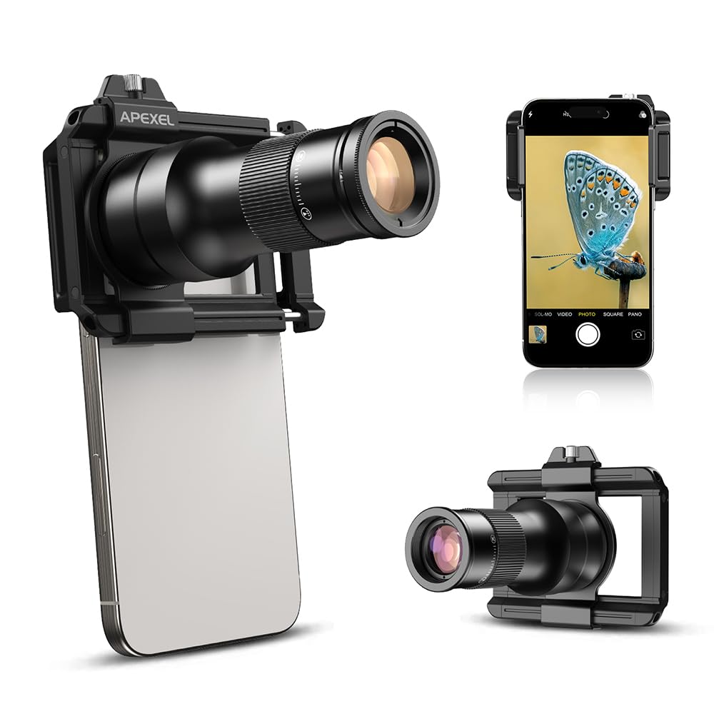 APEXEL Teleobiettivo HD 6X con Clip Universale