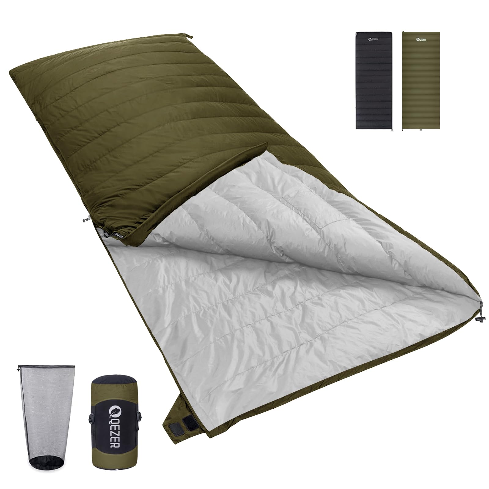 Qezer Sacco a Pelo in Piuma Leggero