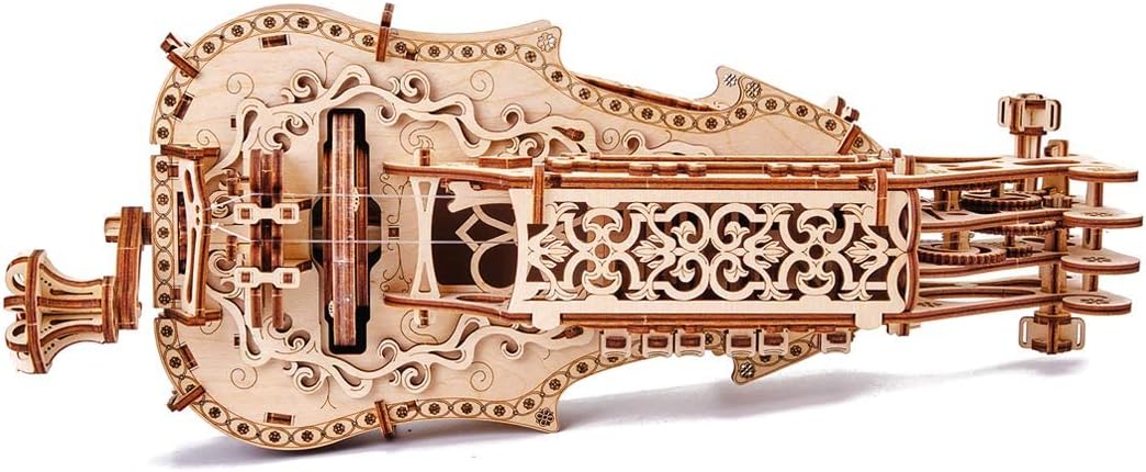 Wood Trick Lyra da Vinci - Puzzle 3D in Legno Hurdy Gurdy - immagine 4