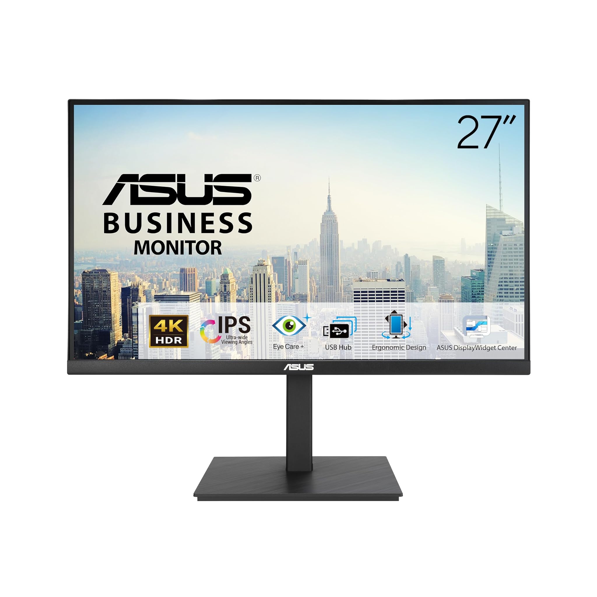 Asus VA27UQSB Monitor Business 27" 4K UHD IPS, Nero