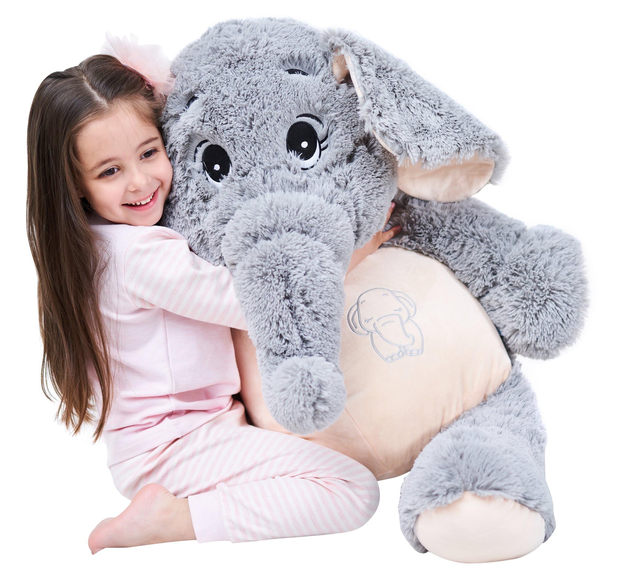 IKASA Elefante Gigante Animale di Peluche 100cm