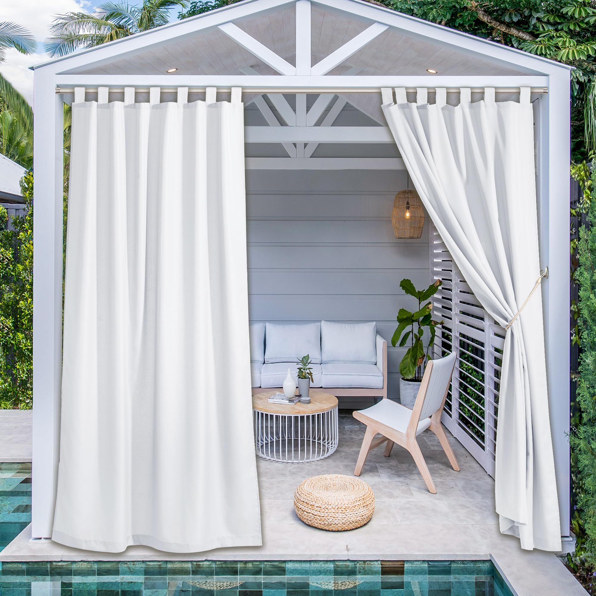 Pony Dance Tende per Gazebo Laterali Bianche 140x240cm