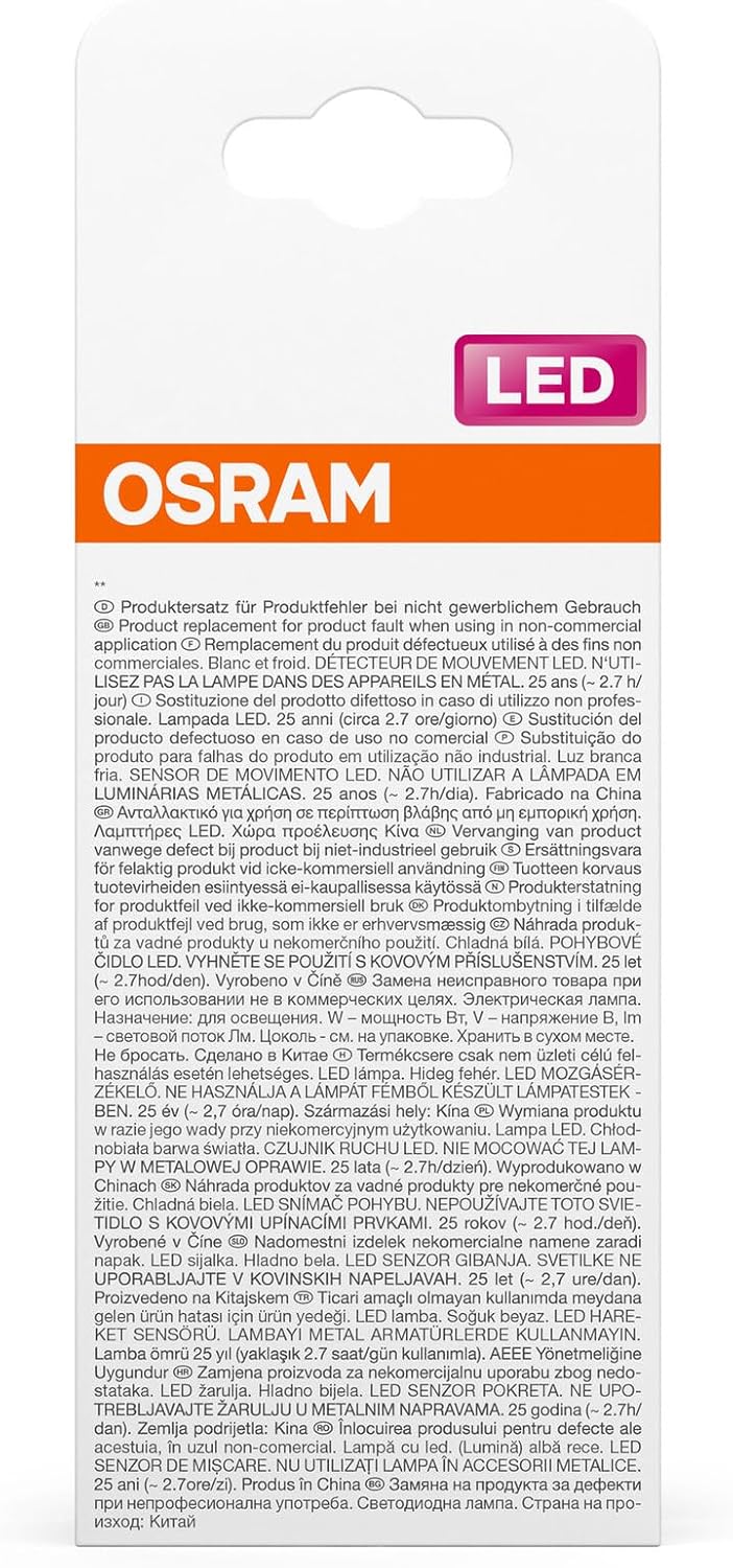 Osram Lampada LED Star A75 Motion Sensor 10W E27 - immagine 2