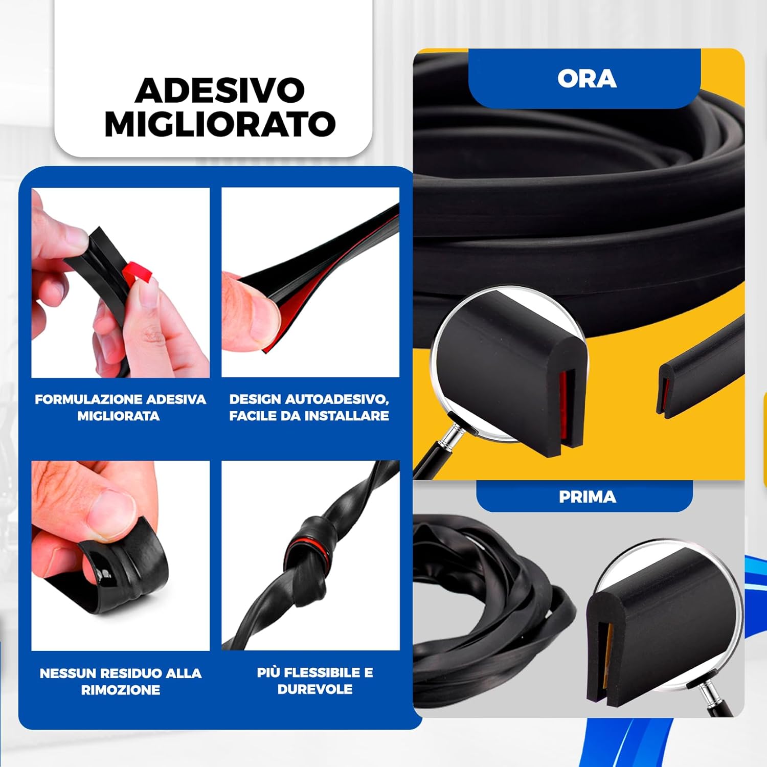 Guarnizione a U in Gomma EPDM 20 Metri - immagine 3