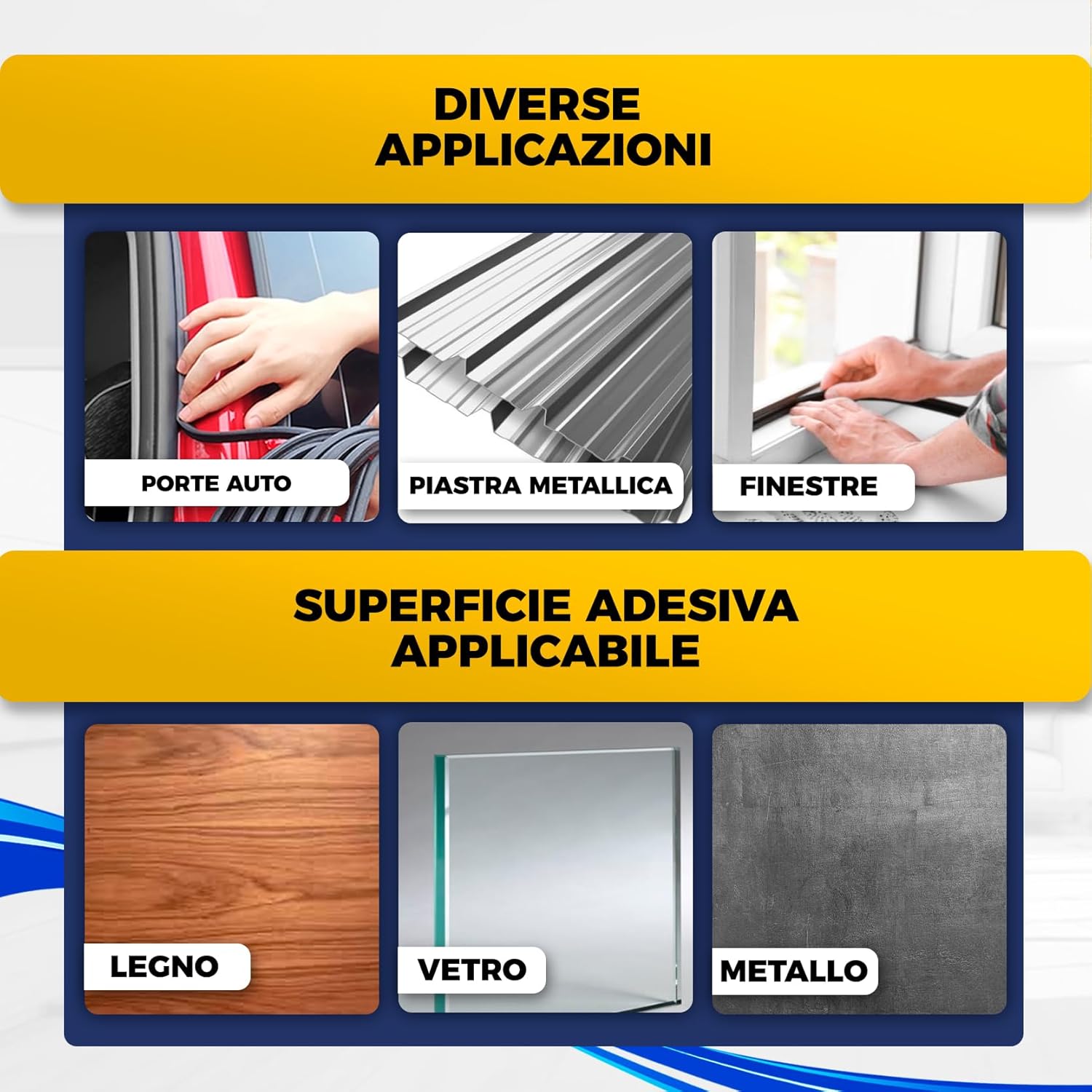 Guarnizione a U in Gomma EPDM 20 Metri - immagine 4